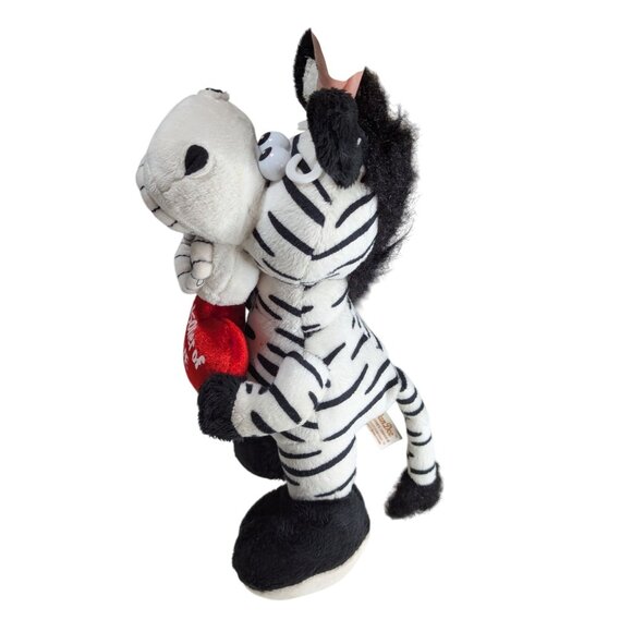 Zebra Plush "Prisoner Of Love" Whimsical Big Teeth Heart Valentines Gift 12" Dan - Picture 3 of 8